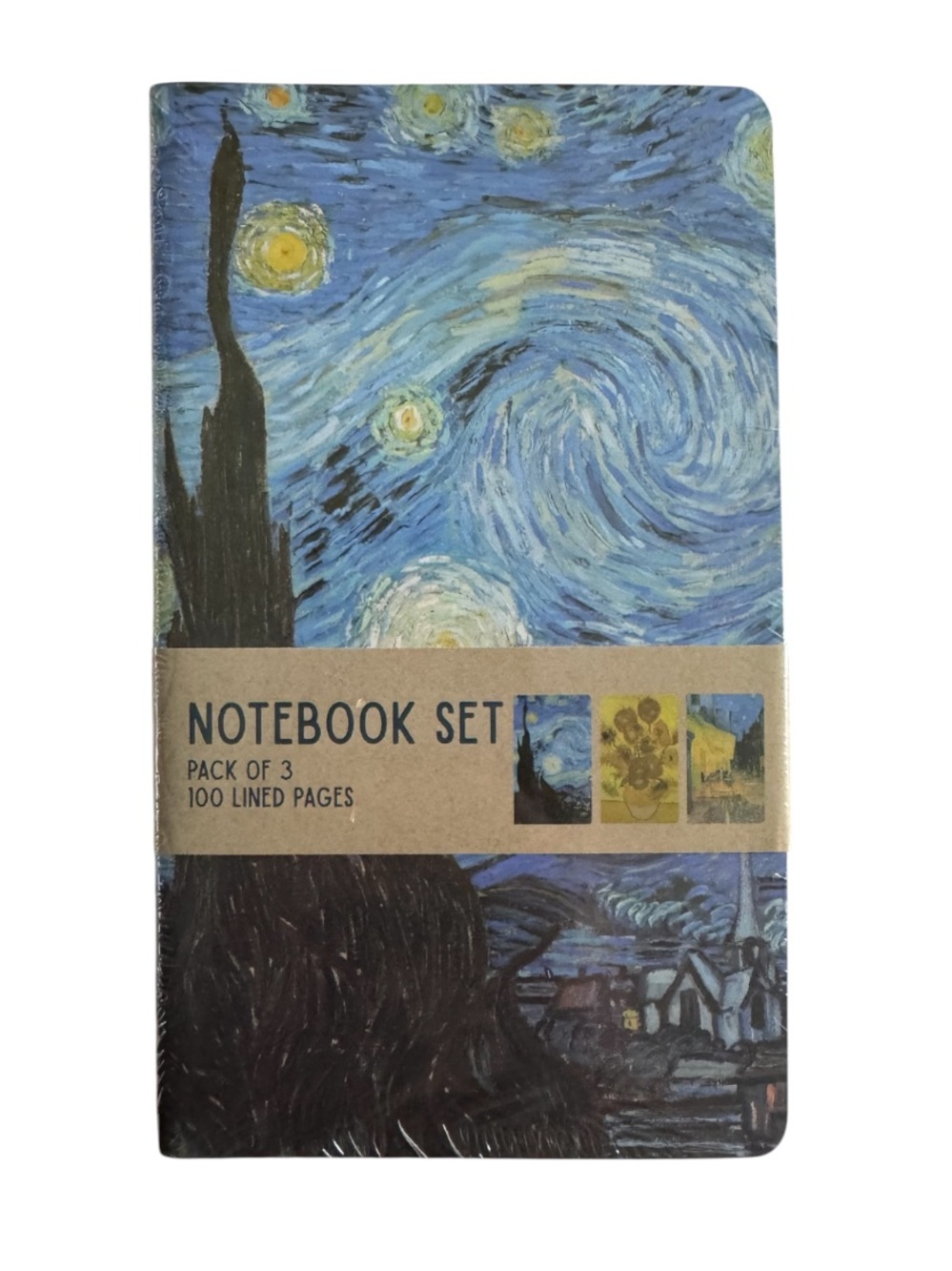 Art Notebook Set (3) 100 Lined Pages